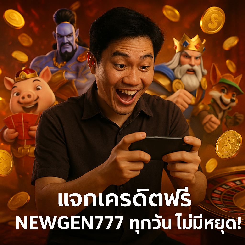 แจกเครดิตฟรี NEWGEN777 ทุกวัน ไม่มีหยุด!