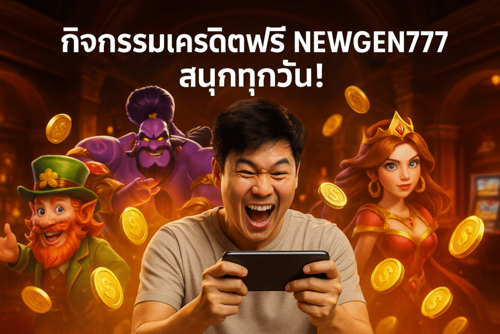 กิจกรรมเครดิตฟรี NEWGEN777 สนุกทุกวัน!